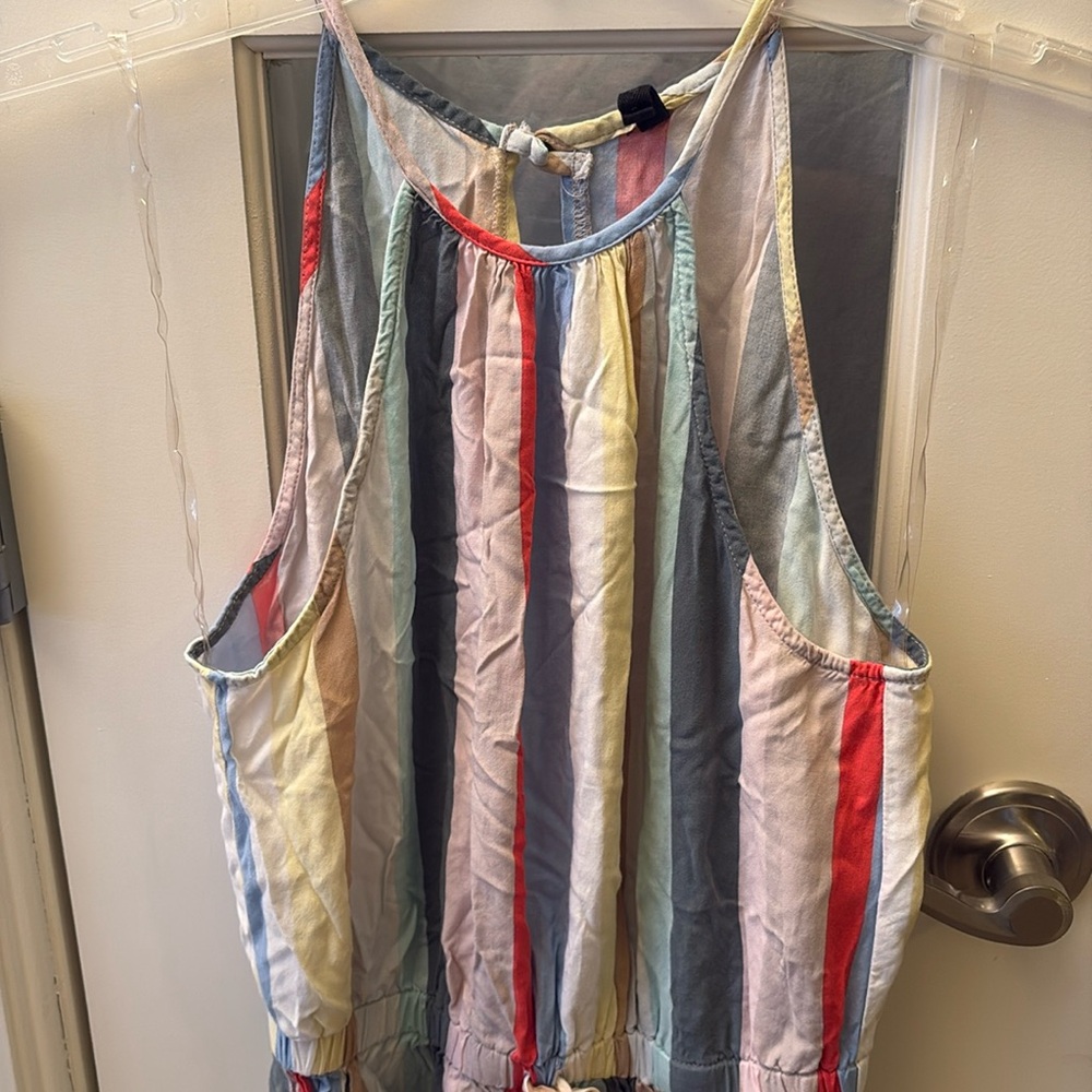 BeBop Multicolor Striped Romper shorts S Jrs